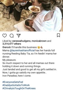 Father Feeds Mother as She Breastfeeds Baby.dailyfamily.ng
